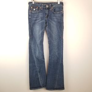 True Religion Low Rise Twisted Flare #503 Jeans